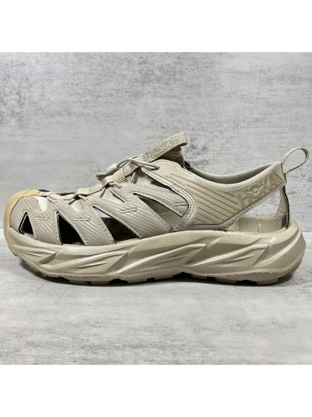 Hoka One One Hopara Trail Hiking Sandals - Men's Size 11.5 - Beige